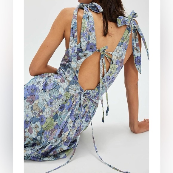 NWOT. Nufiwi Long bohemian dress size m - Picture 3 of 4